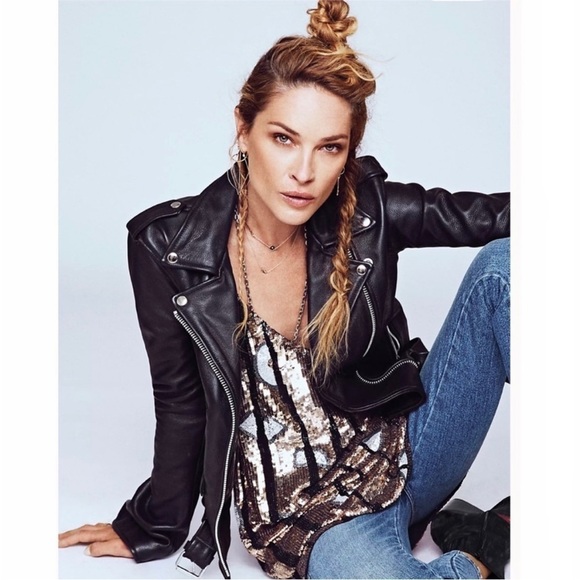 Free People Deco Sequin Mini Dress Black, Gold, White Geometric Beaded Size 8 - Picture 4 of 15